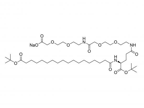tBuO-Ste-Glu(AEEA-AEEA-ONa)-OtBu